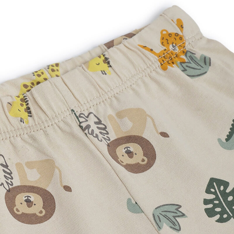 Boys Light Natural Printed Shorts image number 2